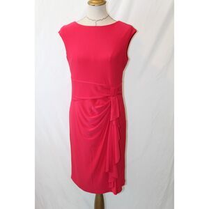 Carmen Marc Valvo  Sleeveless Red Workwear Cocktail dress M